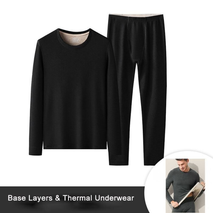 Base Layers & Thermal Underwear Men Long John Set for Cold Weather