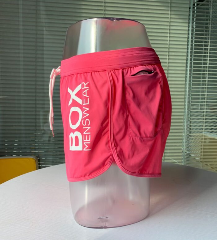 Custom Boxer Shorts Recycled Nylon Swim boxer short with pocket - Image 2