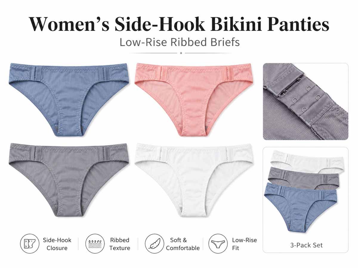 Women’s Adjustable Side-Hook Bikini Panties - Image 6