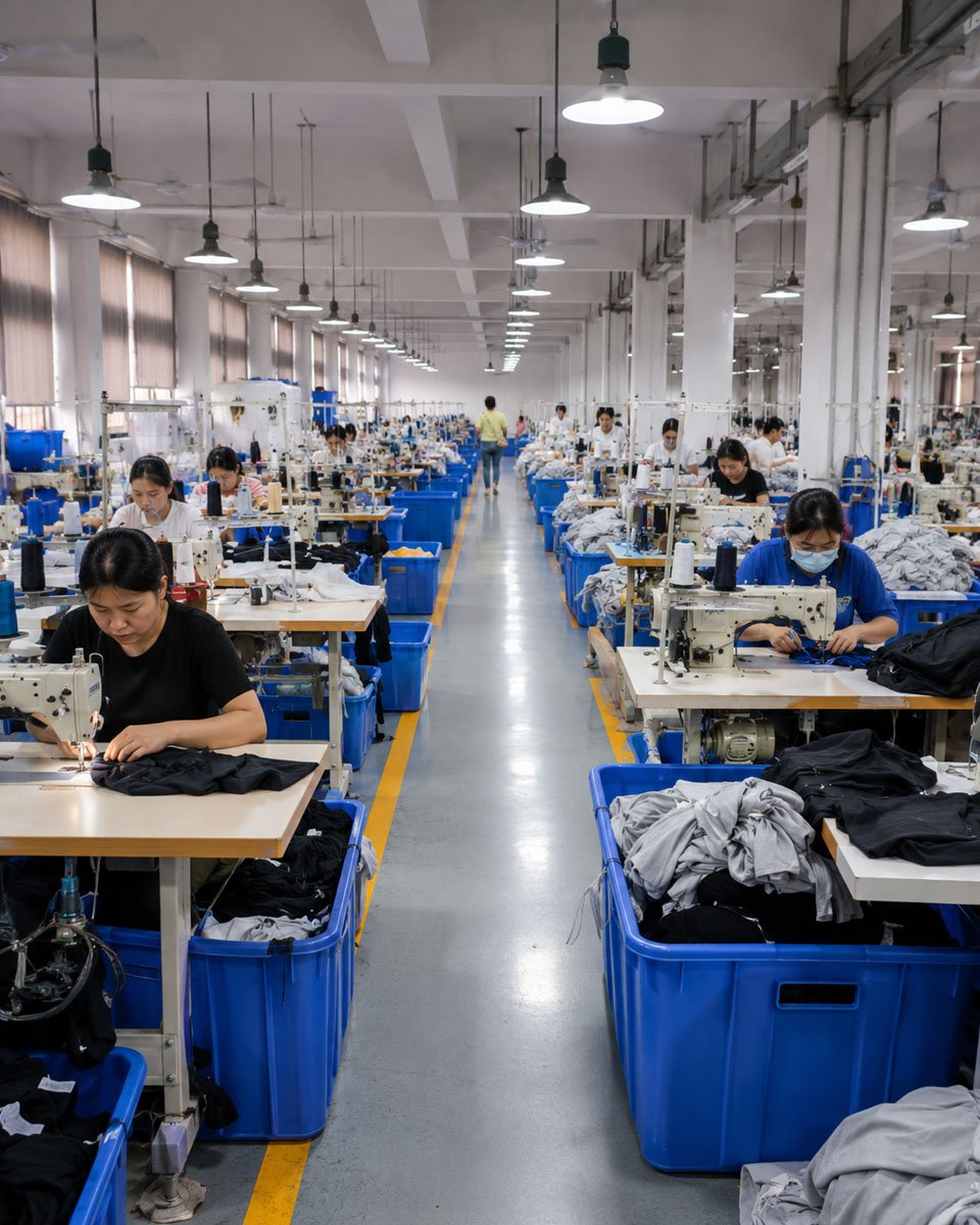 Men's underwear production workshop