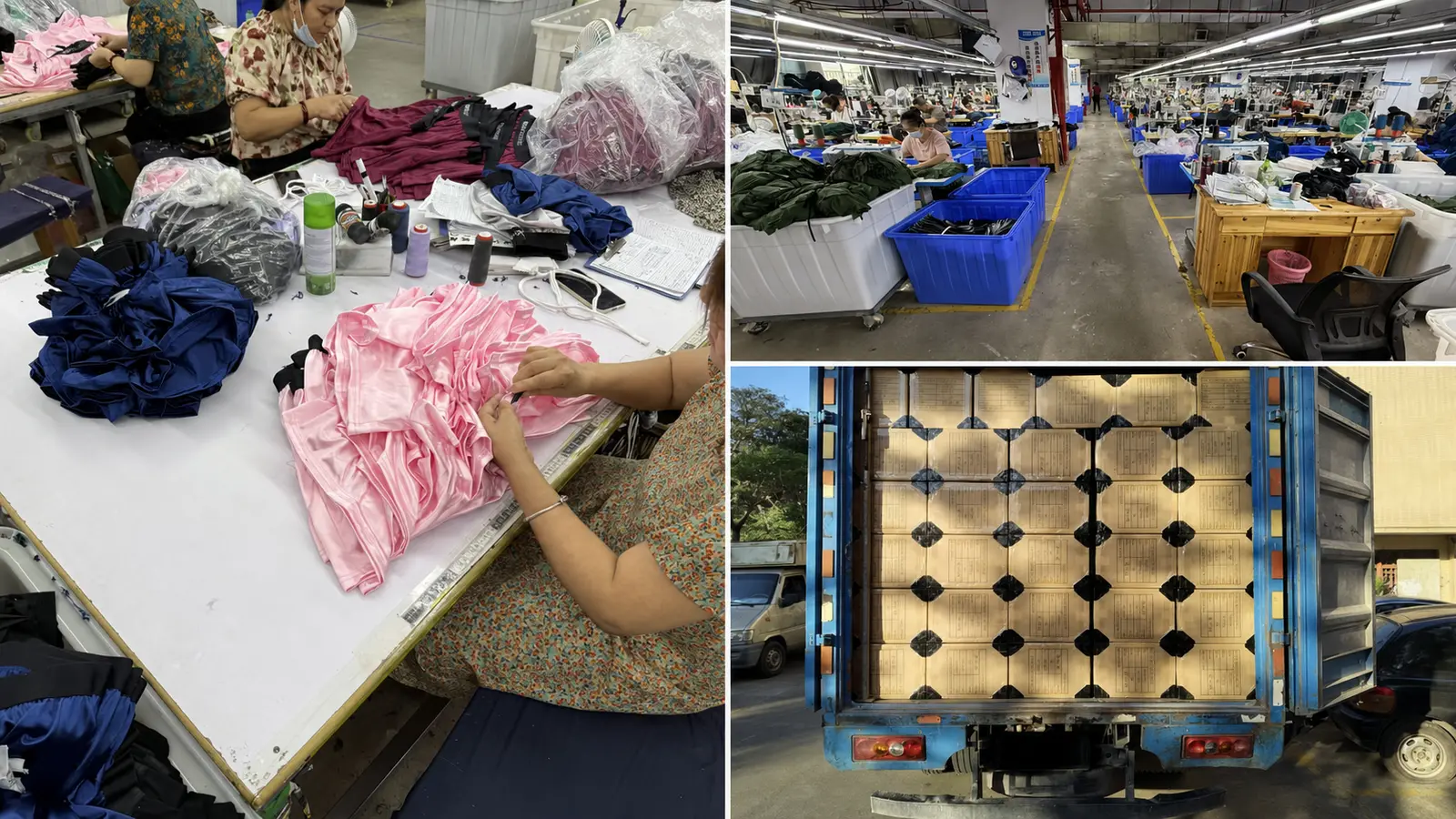Underwear factory production quality inspection and reinforced export packing