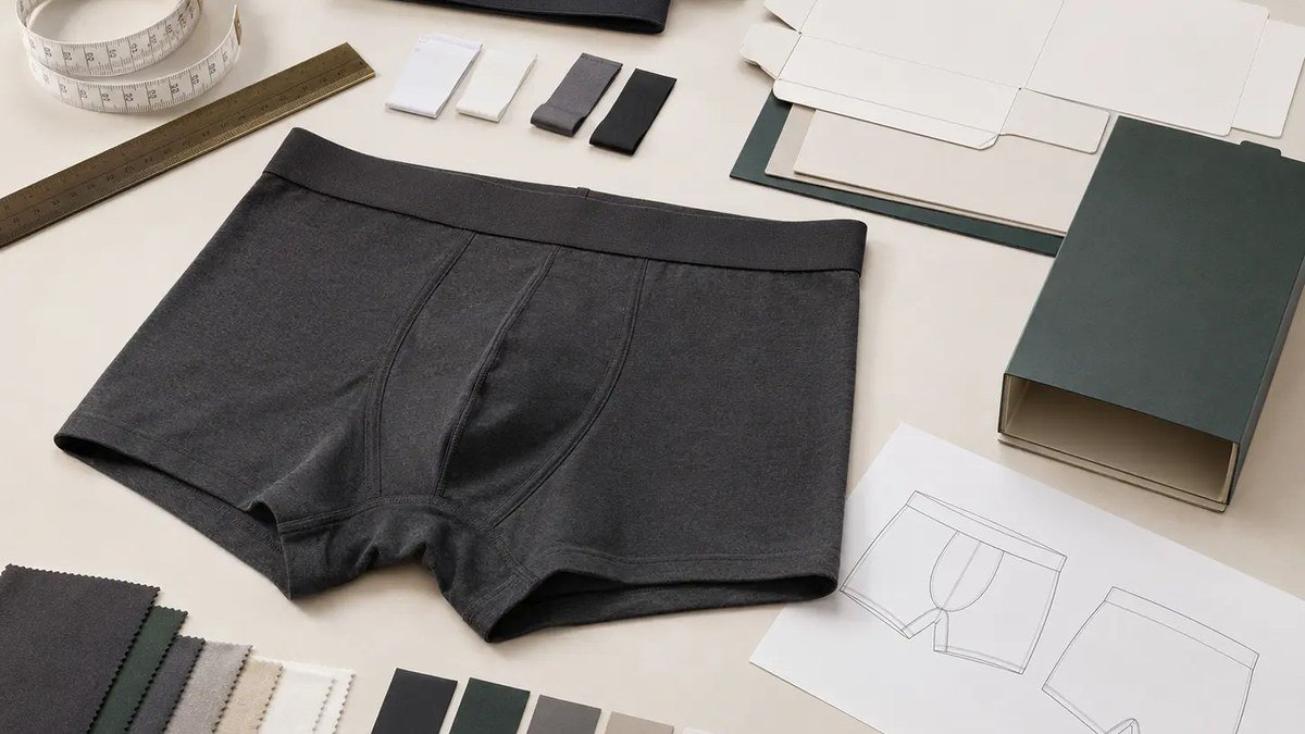 Underwear packaging size development with folded garments